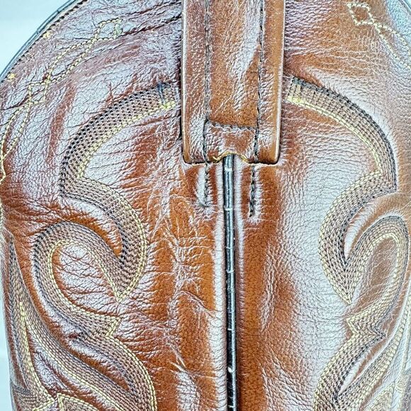Dan Post Brown Leather Cowboy Western Boots DP2111R Men's 11D - Picture 13 of 16